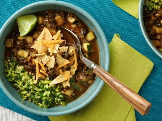 Photo Vegetarian Chili mit Zucchini