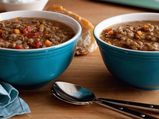 Foto Vegetarische Linsensuppe