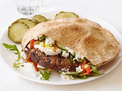 Foto Vegetarische Burger auf Arabisch