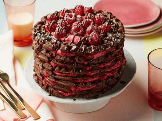 Foto des Gerichts - Schokoladenwaffeltorte mit Quarkcreme