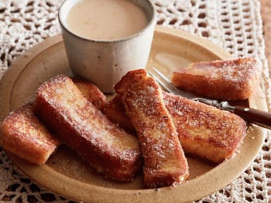 Foto des Gerichts - Churros aus French Toast mit Orangenglasur