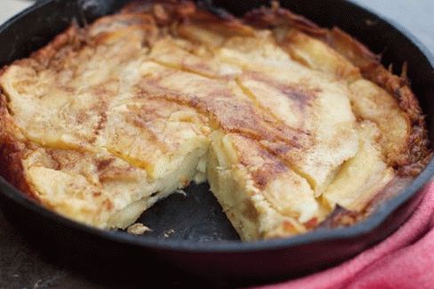 Photo Air Pfannkuchen mit Äpfeln