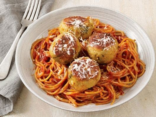 Fotogeschirr - Gemüse Auberginen und Bohnen Frikadellen