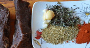 Getrocknetes Kalbfleisch