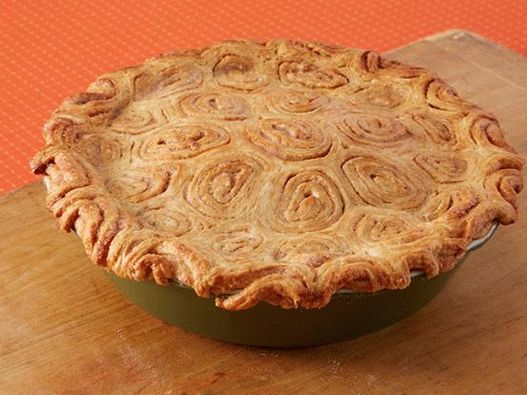 Photo Apfelkuchen mit Rosinen und Zimt