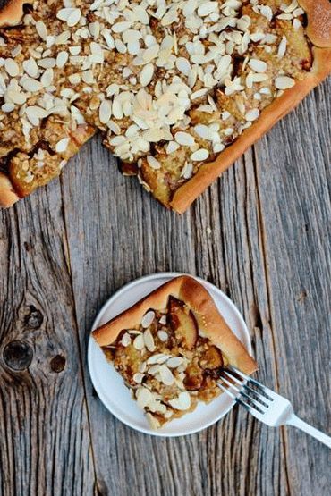 Fotos von Apfel- und Heidelbeerküchen