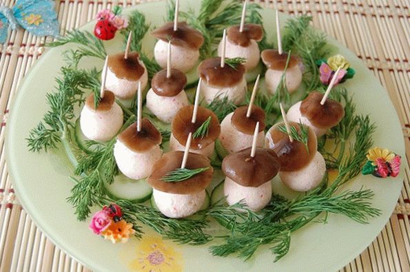 Snack „Weiße Pilze“