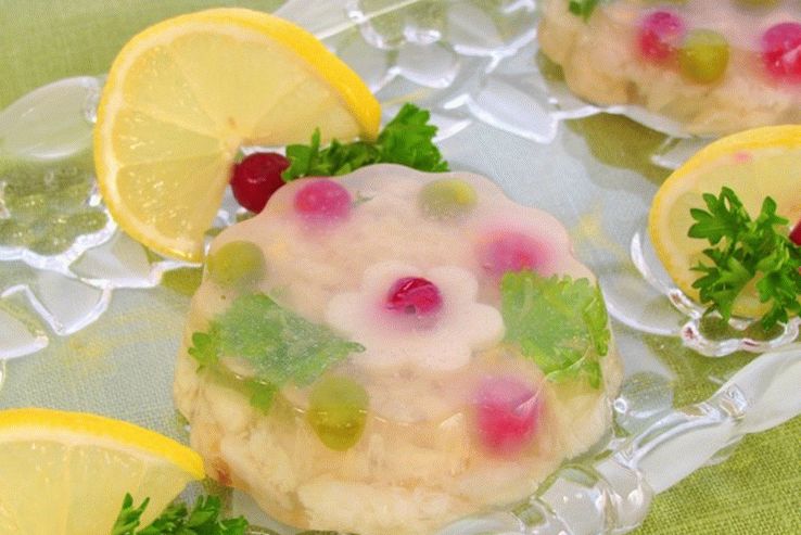 Gelierter Fisch
