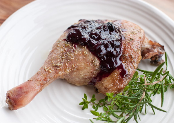 Gebackene Entenkeulen