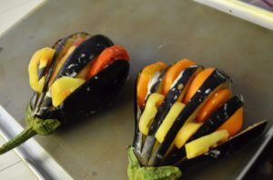 Gebackene Aubergine