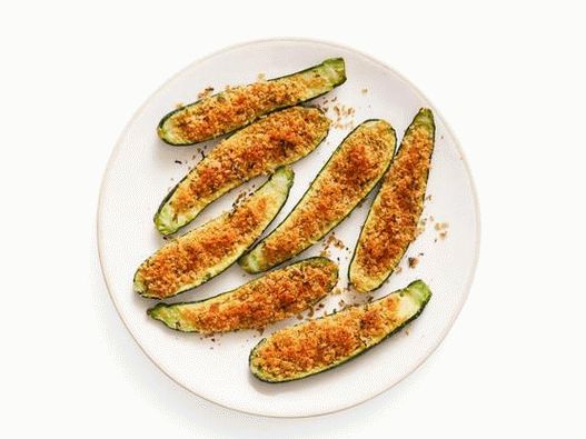 Foto gebackene Zucchini mit Parmesan