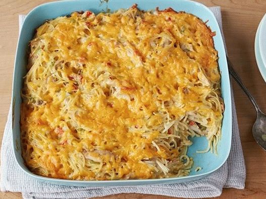 Photo Spaghetti Auflauf mit Huhn