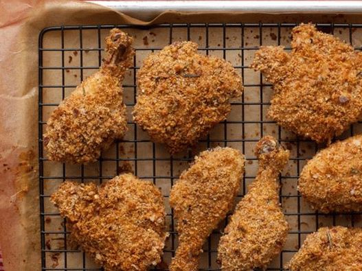 Knuspriges Hähnchen im Ofen