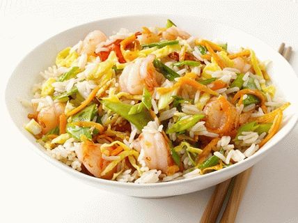 Photo Fried Shrimp mit Reis