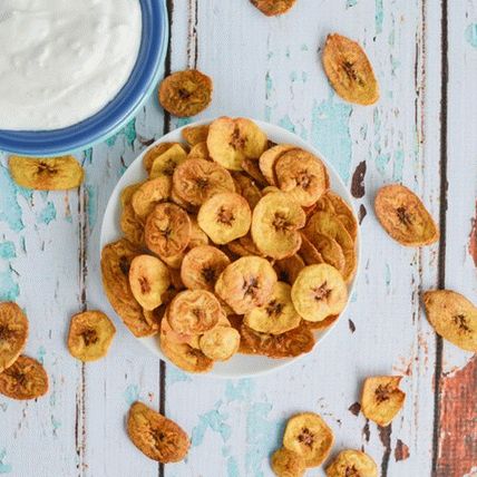 Foto von Fried Green Plantans