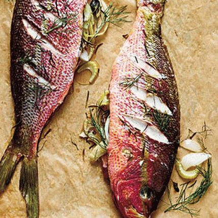 Foto von gegrilltem Red Snapper