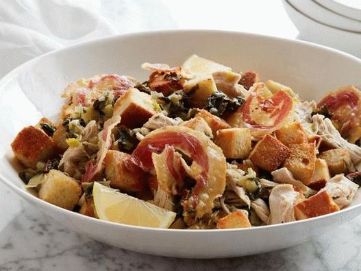 Foto Winterpanzanella mit Hähnchen in einem Slow Cooker